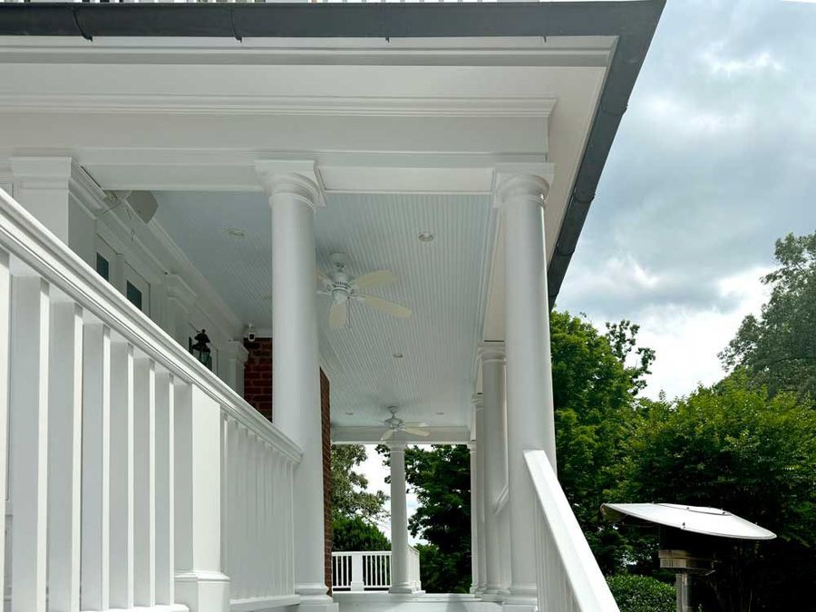 Columned Side Porch Restoration, Charlottesville area